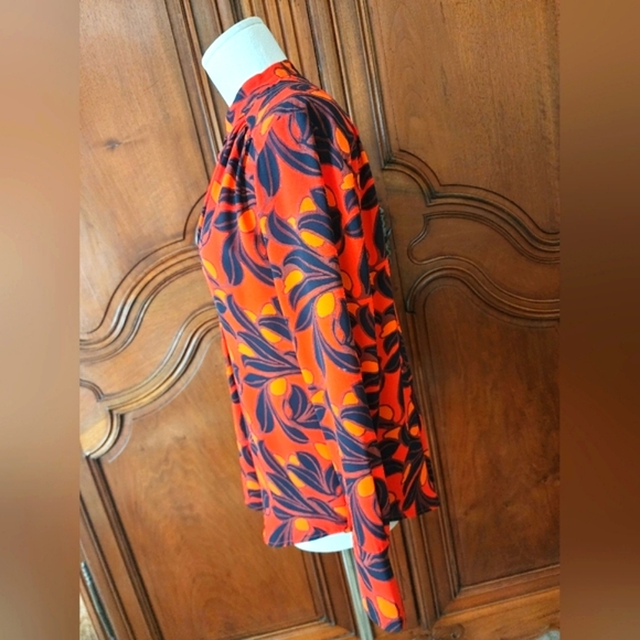 EUC-Beautiful Ann Taylor Fall Blouse!!🍁🤠🦃 - Picture 4 of 8